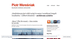 Desktop Screenshot of piotrweresniak.com